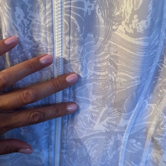 Lululemon Luon Define Jacket Eternal White Wave sz 10 - Picture 5 of 8